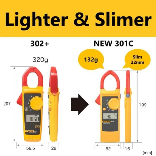 Miniatura 2 de Fluke Medidor de Pinza de Corriente CA RMS Verdadero Rango 60A/600A/1000A Rango 60A/600A/1000A