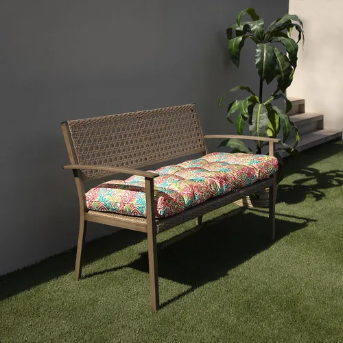 Miniatura 2 de Sorra Home Cojín de banco Boho, 60 x 19 x 3, rojo