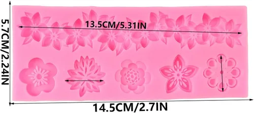 Miniatura 2 de Moldes de Fondant Barrocos Moldes de Silicona de Encaje de Flores Moldes de Relieve de Espirales y Volutas Para Decoración de Pasteles Decoración
