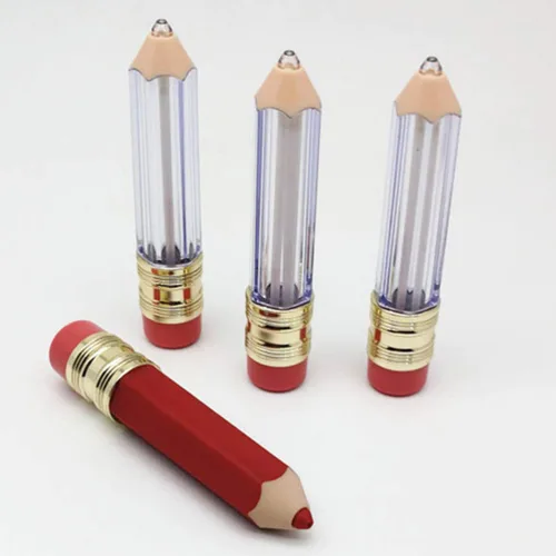 Miniatura 3 de DOITOOL 20 unidades de mini recipientes vacíos de brillo de labios reutilizables transparentes en forma de lápiz vacío para brillo de labios frascos