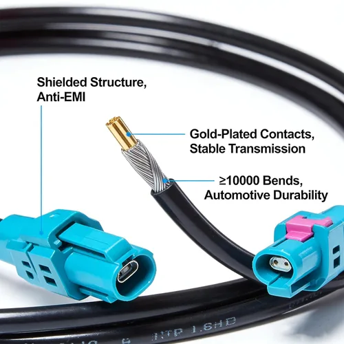 Miniatura 5 de H-MTD - Cable Ethernet doble hembra 10Gigabit E6K10A-1CAZ5-Z, 10 Gbps de grado industrial de doble extremo con carcasa, compatible con cable