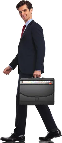 Miniatura 7 de Organizador de archivos de acordeón de 25 bolsillos con asa, carpeta de archivos expandible para papel, documentos, facturas, caja de archivo