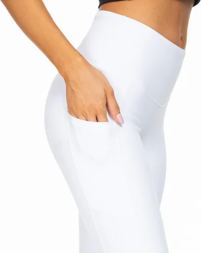 Miniatura 4 de Kcutteyg Pantalones de yoga para mujer con bolsillos, leggings de cintura alta, para entrenamiento, deportes, correr, pantalones deportivos
