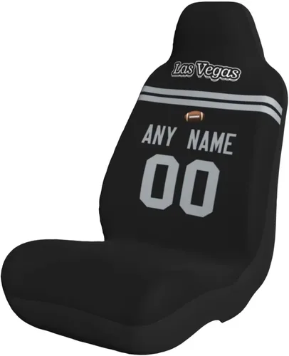 Miniatura 22 de Fundas de asiento de coche de fútbol personalizadas, accesorios personalizados para automóvil, regalos de Arizona con nombre y número, funda