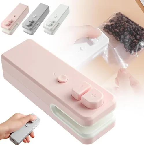 Miniatura 12 de Cortador y sellador de bolsas 2 en 1, sellador térmico de bolsas actualizado 2024, máquina selladora de alimentos al vacío portátil para bolsas