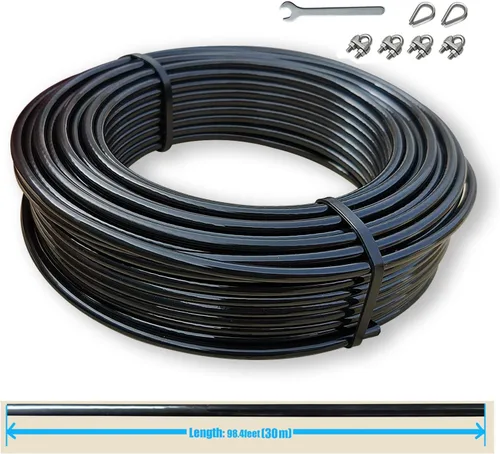 Miniatura 2 de Cable de polea para gimnasio en casa, cable de repuesto para máquina de cable de polea, longitud de la cuerda de alambre de 65.6/98.4 pies