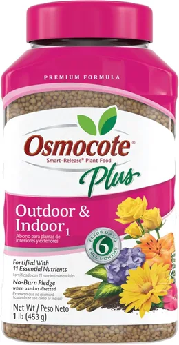 Osmocote Plus - Alimento para plantas de liberación inteligente para exteriores e interiores, 1 libra (fertilizante para plantas), paquete de 2