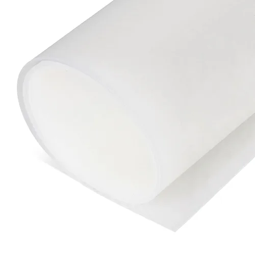 Miniatura 10 de Exactly Rubber - Hoja de silicona translúcida, durómetro de 50 A, semiclara, resistente a -80 a 450 F, mantel individual de grado alimenticio