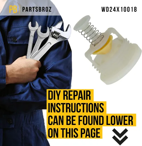 Miniatura 6 de PartsBroz WD24X10018 - Conjunto de pistón y tuerca, compatible con lavavajillas General Electric Kenmore Hotpoint Amana, reemplaza a AP2617344