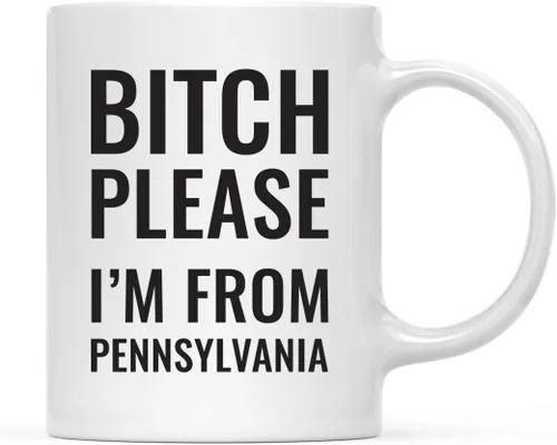 Miniatura 82 de Andaz Press Taza de café de 11 onzas, regalo de broma, Bitch Please I'm from Alabama, paquete de 1, incluye caja de regalo, divertidas ideas