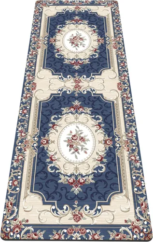 Miniatura 36 de nuveti Alfombrilla de yoga con estampado extra grueso de elastómero termoplástico antideslizante con bolsa de transporte, 72 x 24 pulgadas, extra