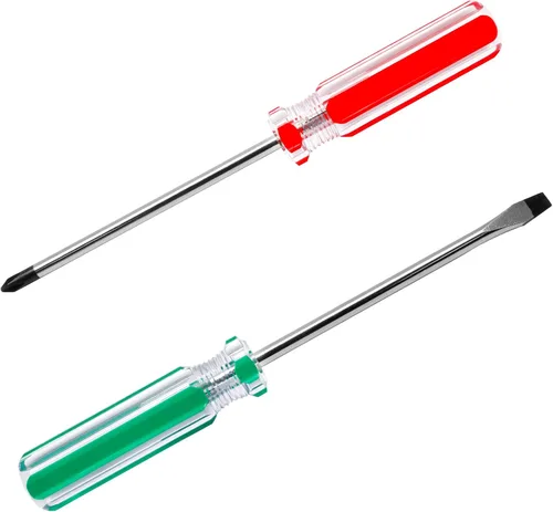 Miniatura 11 de 2 destornilladores para máquina de coser, destornillador Phillips de 0.236 in y puntas de cabeza plana, juego de destornilladores rechonchos