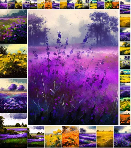 Miniatura 10 de Paquete de papel Decoupage (35 hojas de 6 x 8 pulgadas), hermosos paisajes serenos de cabañas y bosques en invierno, FLONZ - Tarjetas de ilustración