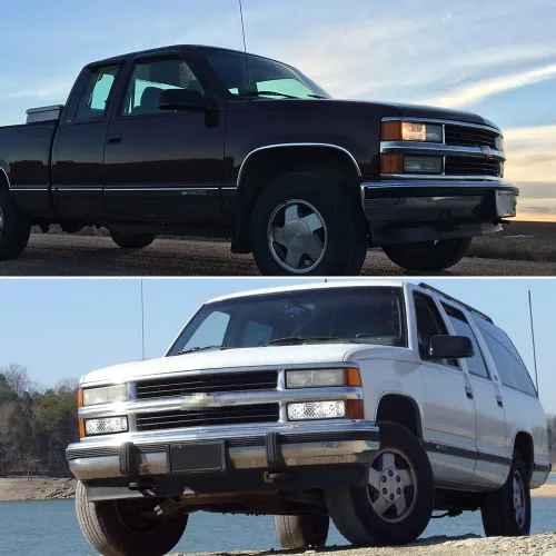 Miniatura 5 de Lente ahumada compatible con GMC Chevy C/K 1500/2500/3500 1995 1996 1997 1998 GMC Chevy C/K 1500/2500/3500 para luces de estacionamiento de esquina