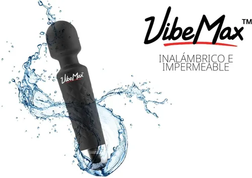 Miniatura 3 de VibeMax Masajeador personal recargable, potente vibración de múltiples velocidades, silencioso, impermeable, para alivio de tensión muscular en Negro