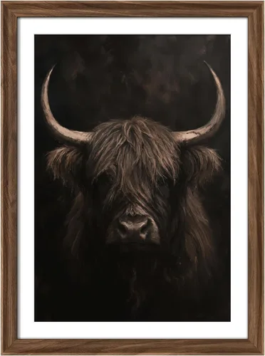 Miniatura 95 de MUDECOR Lienzo enmarcado prémium para pared, pinos nevados en bosque de invierno, ilustraciones modernas, arte contemporáneo, escénico, divertido