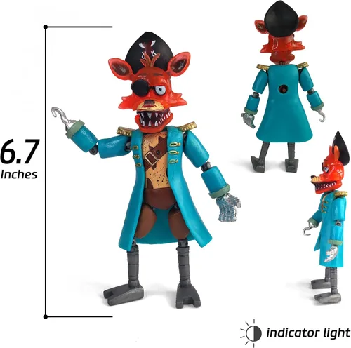 Miniatura 5 de Toysvill Inspirado en el juego Five Nights FNAF Colección Piratas Juego de 5 figuras de acción de Freddi