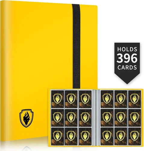 Miniatura 8 de Fabmaker - Carpeta de tarjetas con 9 bolsillos, 396 bolsillos, álbum de tarjetas coleccionables prémium para tarjetas estándar, carpeta de colección