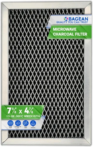 Miniatura 7 de Filtro de repuesto para microondas de 7.68 x 4.85 pulgadas, JX81C WB02X10776 GE Filtro de carbón para microondas, también se adapta al filtro