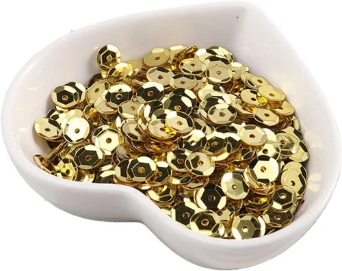 Miniatura 36 de Zhiheng Surtido de 4 tamaños de 0.157 in, 0.197 in, 0.236 in, 0.315 in, lentejuelas redondas con agujeros, paillettes redondos para costura, boda