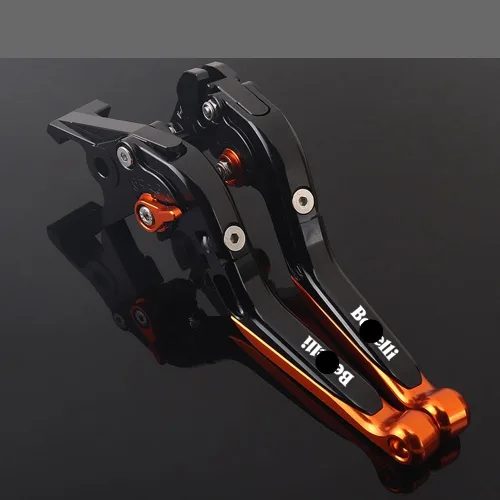 Miniatura 12 de NIKKHO Palanca de embrague de freno TRK502 motocicleta CNC ajustable extensible manillar palanca de embrague de freno plegable para Be&Nelli Jinpeng