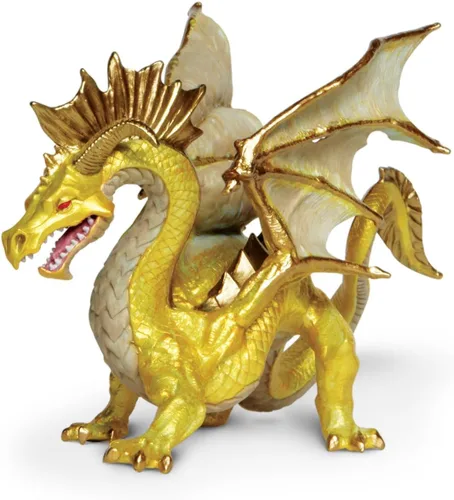 Miniatura 4 de Safari Ltd. Figura de dragón dorado – Figura detallada de 6.75 pulgadas – Divertido juguete educativo de fantasía para niños, niñas y niños a partir