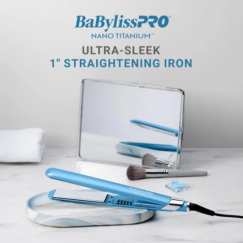 Miniatura 5 de BabylissPRO Nano Titanium Ultra-Sleek Hair Straightener, Flat Iron for All Hair Types