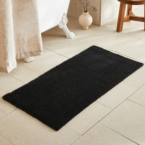 Miniatura 99 de TYUU Tapete de baño estilo gofre, tapete de baño bohemio, antideslizante, lavable, súper absorbente, de secado rápido, bonito tapete de baño