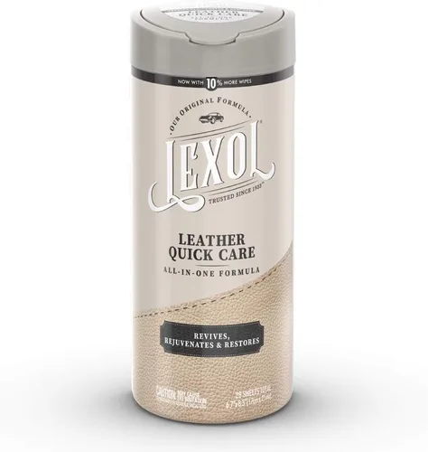 Lexol Fórmula todo en uno de cuidado rápido de cuero, el mejor limpiador y acondicionador de cuero, para uso en ropa, muebles, interiores de