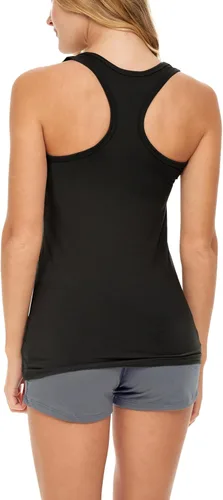 Miniatura 7 de Sexy Basics Paquete de 5 camisetas sin mangas PowerFlex con espalda nadadora para mujer / Camisetas sin mangas elásticas de algodón y elastano