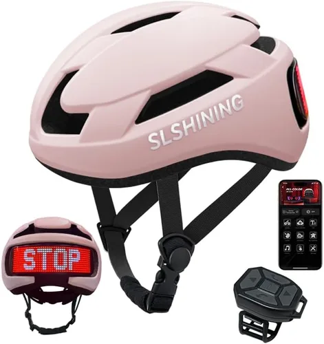 Miniatura 11 de Casco de bicicleta, programa de aplicación inteligente, casco de bicicleta con luz recargable USB, luz trasera de montaña para adultos y hombres