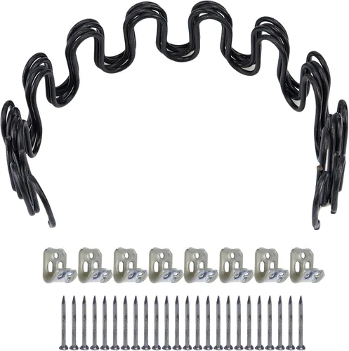Antrader Kit de reparación de resortes de sofá de 16 pulgadas, paquete de 4 clips de resorte para tapicería para reparación de muebles, incluye