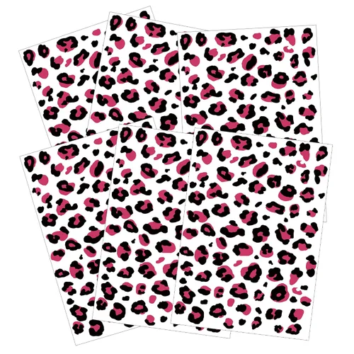 Miniatura 2 de Tatuajes temporales con estampado de leopardo, 6 hojas de calcomanías realistas de piel de leopardo para adultos y niños, perfectas para Halloween