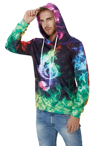 Miniatura 4 de Loveternal Sudaderas con capucha con forro polar para hombre y mujer