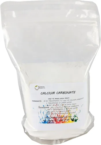 Greenway Biotech, Inc. Polvo de carbonato de calcio - Polvo natural antiácido de roca de piedra caliza muy fino para el hogar, aditivo de textura de