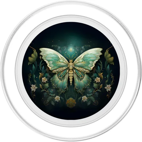Miniatura 2 de PopSockets MagSafe PopGrip inspirados en luna celestial floral para iPhone