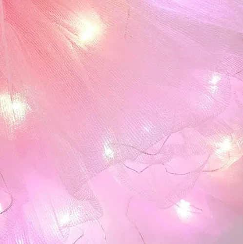 Miniatura 31 de Faldas de tutú LED para mujer, falda de tul con capas para baile de ballet, faldas iluminadas para disfraz de fiesta