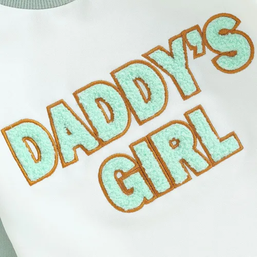 Miniatura 6 de Ropa de bebé recién nacida, ropa para niña con estampado de papi, sudadera bordada, mameluco de manga larga