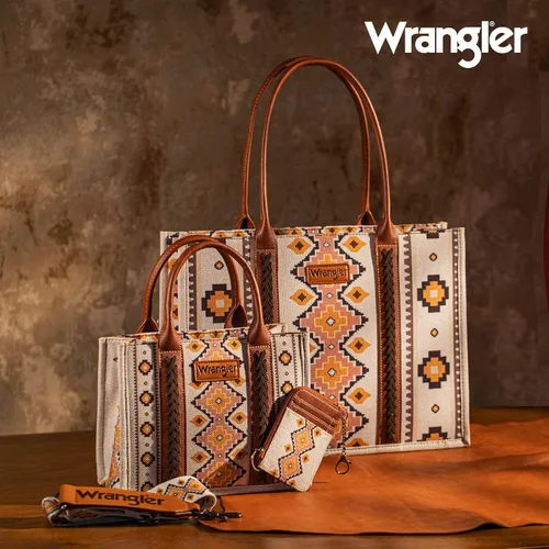Miniatura 6 de Wrangler Aztec - Bolso tote para mujer, estilo bohemio, bolso de hombro y bolso