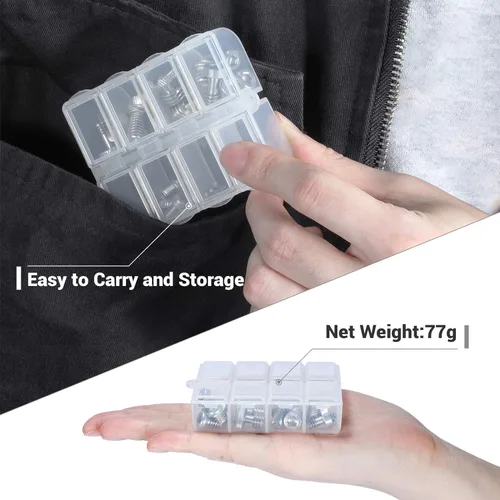 Miniatura 5 de SMALLRIG Juego de tornillos para cámara, juego de tornillos de 26 piezas para accesorios de cámara AAK2326