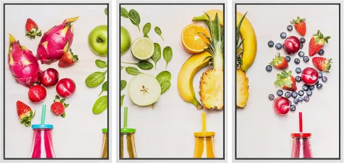 Miniatura 36 de wall26 Lienzo enmarcado para pared, juego de arte de hierbas, verduras y condimentos en madera, alimentos, fotografía cultural, realismo, paisaje