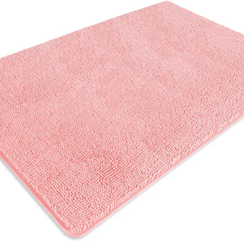 Miniatura 647 de Alfombra de baño pequeña de 12 x 18 pulgadas, lavable y absorbente, antideslizante, alfombra de baño de felpilla gruesa y suave para baño, ducha