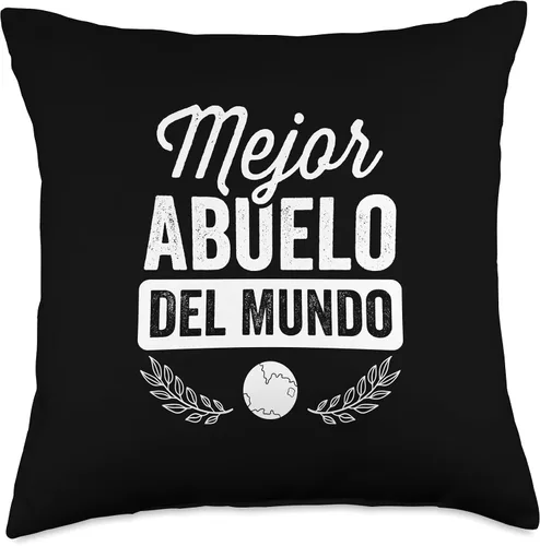 Miniatura 5 de Día del Padre Mexicano Español Hispanos Regalos Mejor Del Mundo Mexicanos Regalos para Abuelo Manta Almohada 16x16, Multicolor