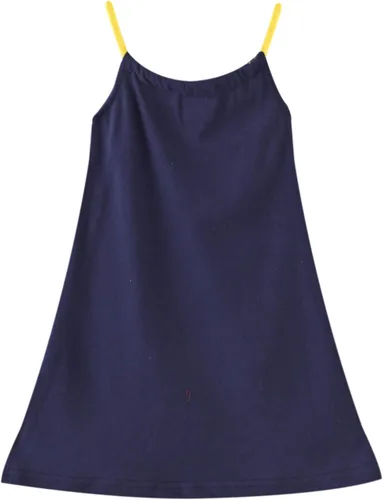 Miniatura 7 de HILEELANG Vestido de verano para niña, sin mangas, de algodón, casual, con tirantes delgados, camiseta de jersey, vestido de playa fresco