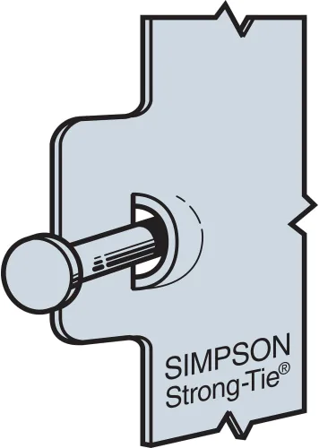 Miniatura 5 de Simpson Strong Tie LUS28-3Z ZMAX galvanizado triple 2x8 doble cizallamiento montaje cara vigueta gancho 15 por caja