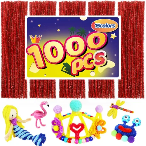 Miniatura 38 de Limpiadores de tuberías, limpiadores de tuberías para manualidades, manualidades y artesanías, manualidades, suministros para manualidades, Purpurina
