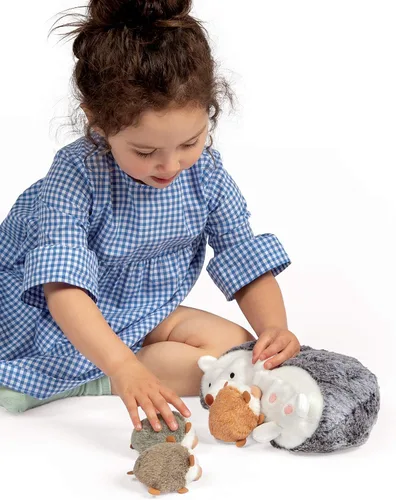 Miniatura 5 de Manhattan Toy Nursing Nissa Nurturing - Erizo de peluche con cerditos de peluche para bebés