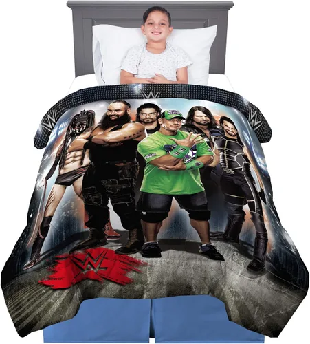 Miniatura 8 de Franco - Ropa de cama infantil, edredón reversible extrasuave, tamaño individual / matrimonial, 72 x 86 pulgadas, diseño de Olaf de Frozen 2