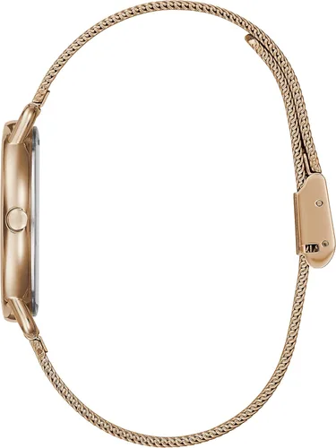 Miniatura 2 de GUESS Reloj analógico de cuarzo para mujer con correa de acero inoxidable, oro rosa, 184 (Modelo GW0031L3)