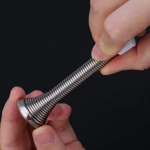 Miniatura 8 de Topes de puerta de resorte para zócalo, soporte de puerta flexible resistente, tope de puerta de acero inoxidable para parte inferior de la puerta